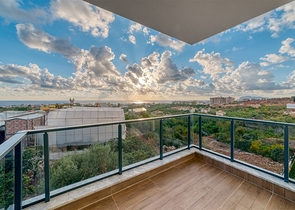 Современная квартира 1+1 в жилом комплексе района Кестель