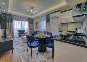 Современная квартира 1+1 в жилом комплексе района Кестель