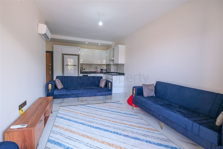 Уютная 1+1 в современном жилом комплексе Каргыджака с развитой внутренней инфраструктурой