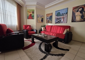 Уютная квартира 2+1 в районе Оба в 300 метрах от пляжа