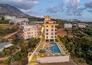 Современная квартира 1+1 в районе Кестель в новом доме