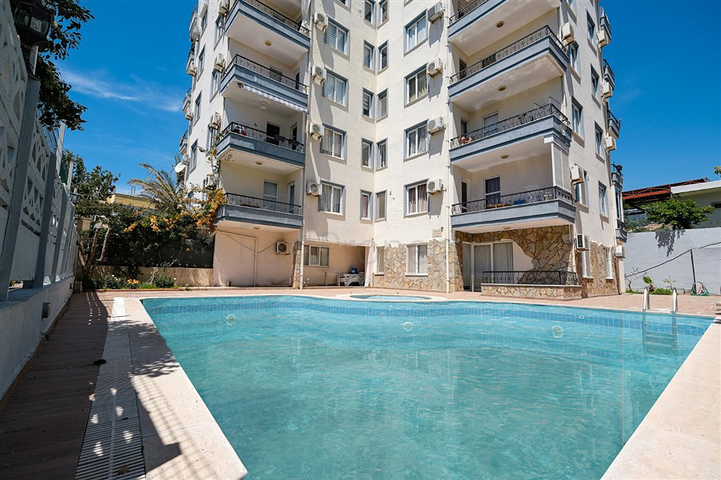 Уютная квартира 1+1 в районе Аланья с бассейном и сауной