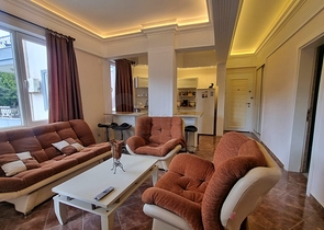 Уютная квартира 1+1 в районе Аланья с бассейном и сауной