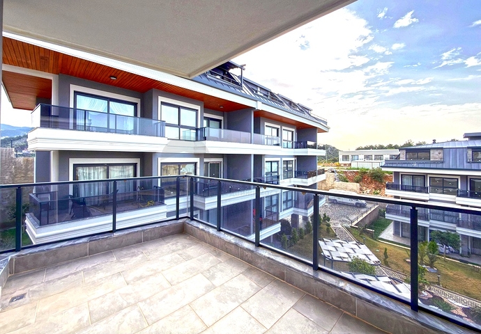 Современная квартира 1+1 в районе Конаклы в новом жилом комплексе