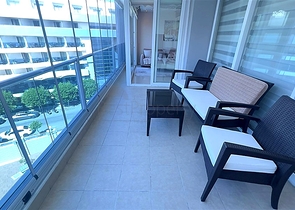 Меблированная квартира 2+1 в районе Тосмур в 50 метрах от моря 