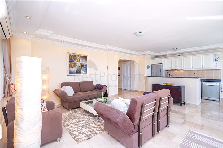 Уютная квартира 2+1 с мебелью и инфраструктурой в районе Оба