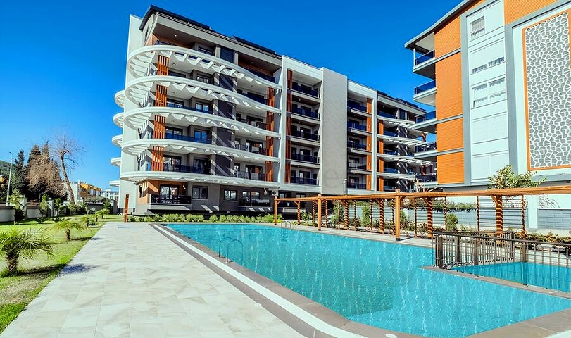 Современная квартира 1+1 в районе Газипаша с богатой инфраструктурой комплекса