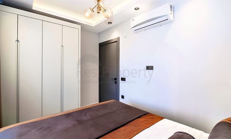 Современная квартира 1+1 в районе Газипаша с богатой инфраструктурой комплекса