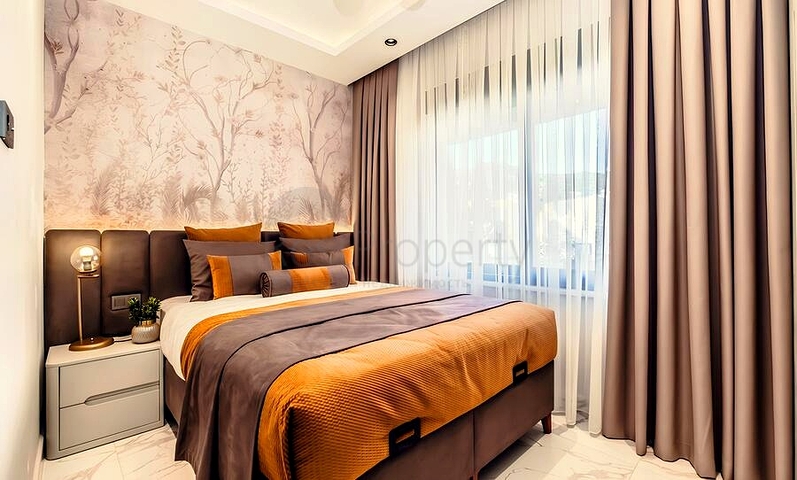 Современная квартира 1+1 в районе Газипаша с богатой инфраструктурой комплекса