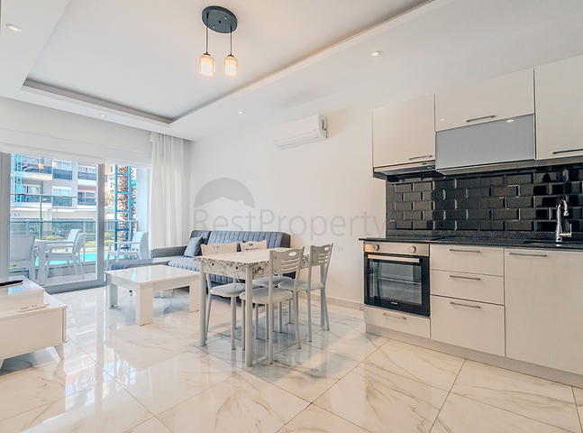 Уютная квартира 1+1 в районе Кестель рядом с морем