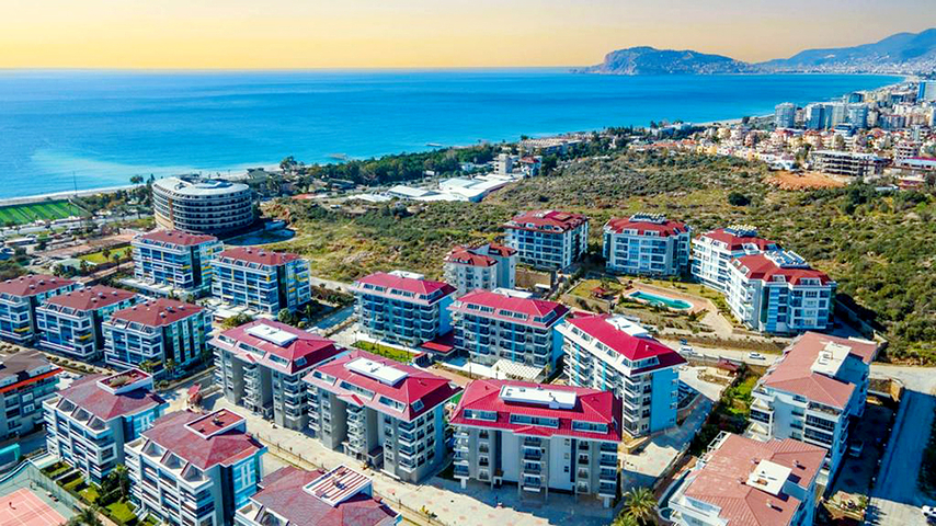 Уютная квартира 1+1 в районе Кестель рядом с морем