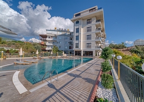 Современная квартира 1+1 в районе Кестель в новом жилом комплексе