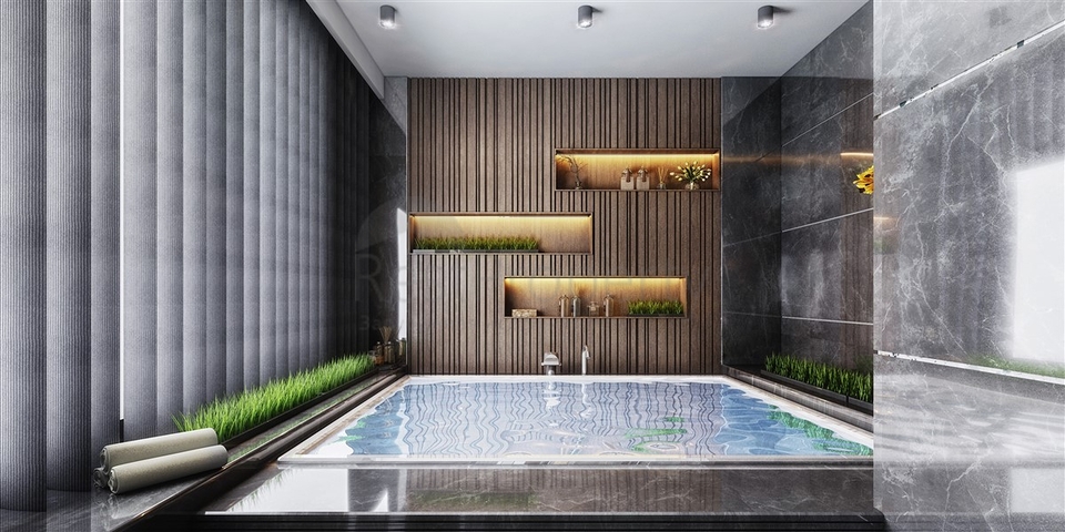 Новый проект в районе Кестель всего в 200 метрах от моря