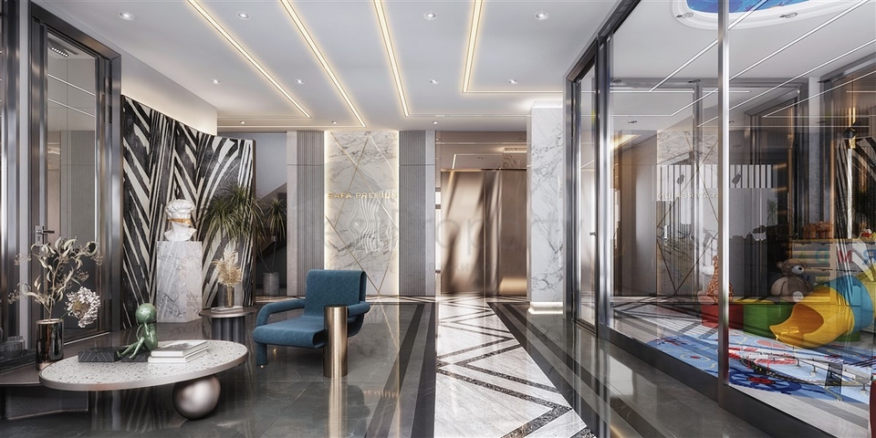 Новый проект в районе Кестель всего в 200 метрах от моря