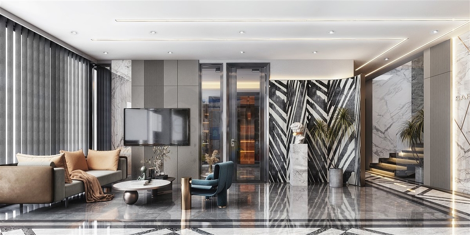 Новый проект в районе Кестель всего в 200 метрах от моря