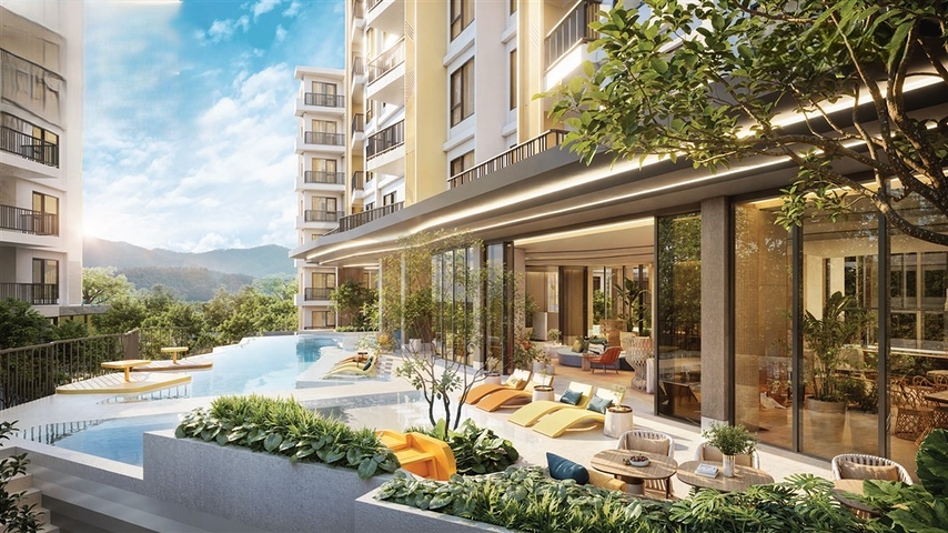 Современные апартаменты рядом с морем в районе Бангтао