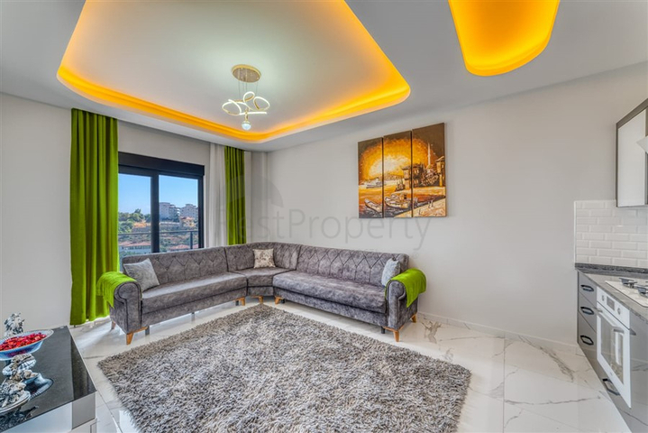 Меблированная квартира 2+1 в районе Оба в современном жилом комплексе