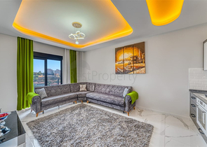 Меблированная квартира 2+1 в районе Оба в современном жилом комплексе