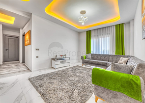 Меблированная квартира 2+1 в районе Оба в современном жилом комплексе