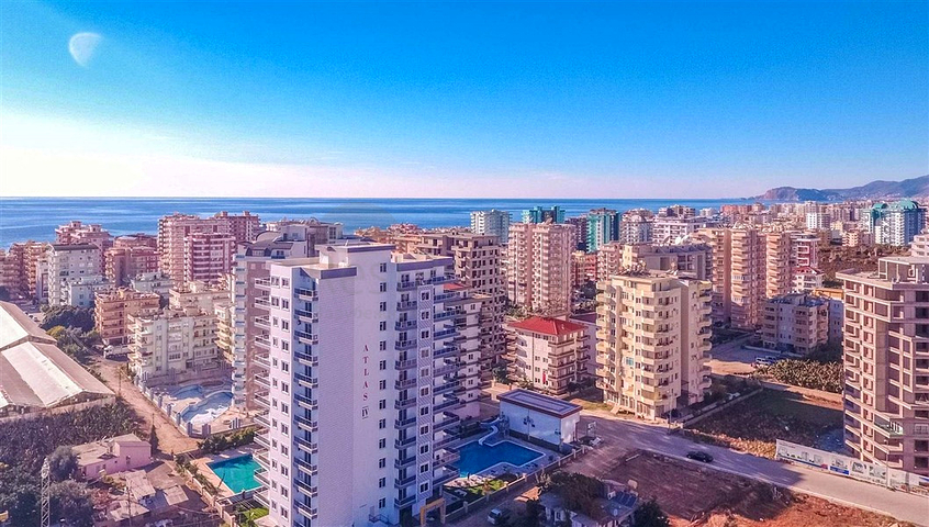 Меблированная квартира 1+1 в районе Махмутлар с развитой инфраструктурой комплекса