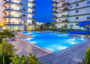 Меблированная квартира 1+1 в районе Махмутлар с развитой инфраструктурой комплекса