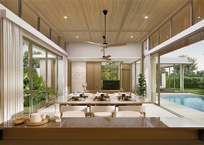 Современные виллы на острове Пхукет в окружении тропической природы