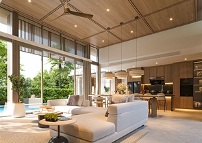 Современные виллы на острове Пхукет в окружении тропической природы