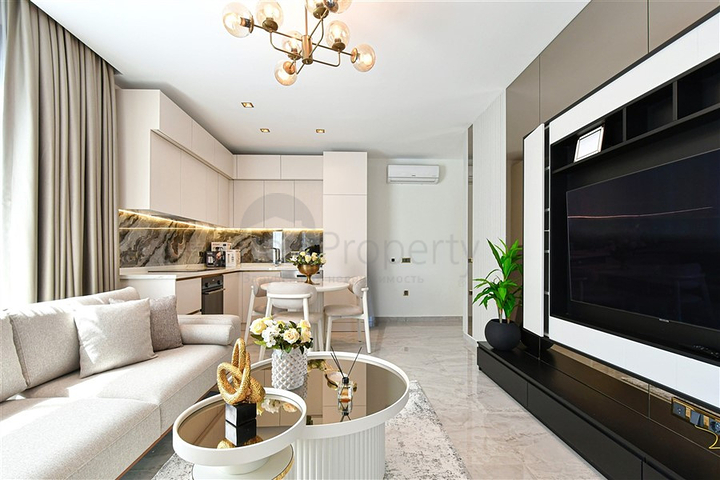 Современная квартира 1+1 в районе Аланья центр