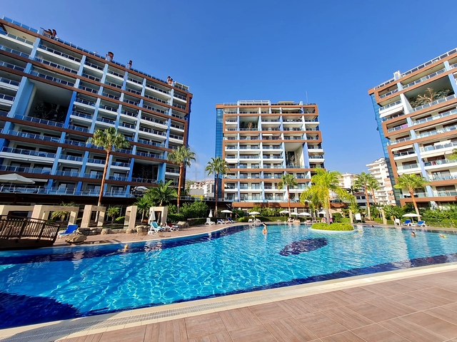 Меблированная квартира 2+1 в районе Джикджилли с развитой инфраструктурой комплекса