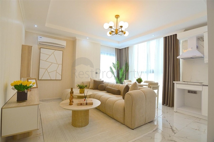 Современная квартира 2+1 в районе Демирташ с развитой инфраструктурой комплекса