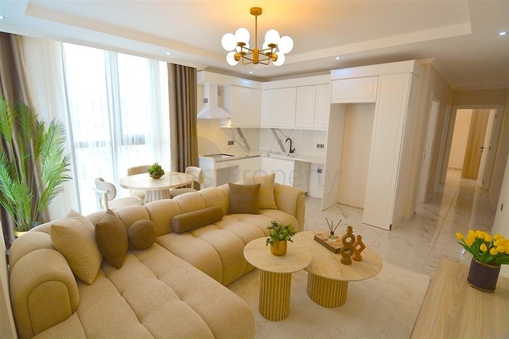 Современная квартира 2+1 в районе Демирташ с развитой инфраструктурой комплекса