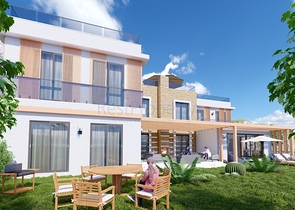 Участок с готовым проектом виллы в районе Тепе