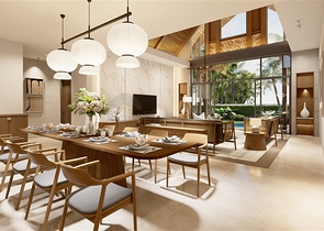 Современные виллы в окружении тропической природы с приватной атмосферой