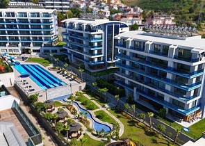 Просторная двухуровневая квартира с выходом в сад и продуманным зонированием