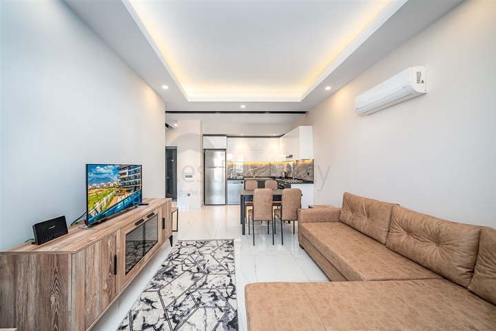 Квартира с мебелью в современном жилом комплексе