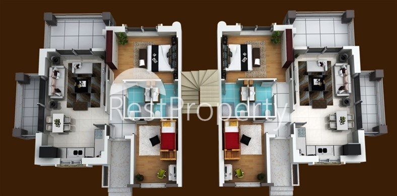 Апартаменты у моря в Сиде в комплексе с бассейном - Фото 15