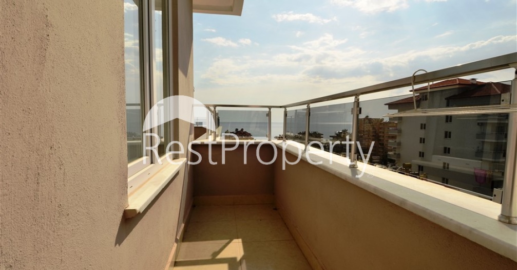 Просторный пентхаус с видом на море в Махмутларе - Фото 26