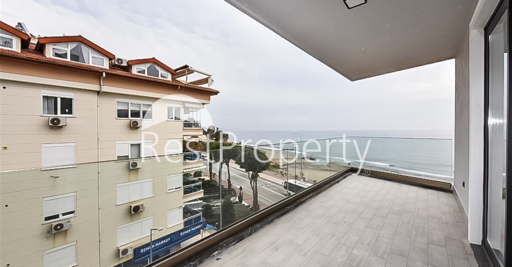 Двухкомнатная квартира в центре Алании с панорамным видом на море - Фото 19