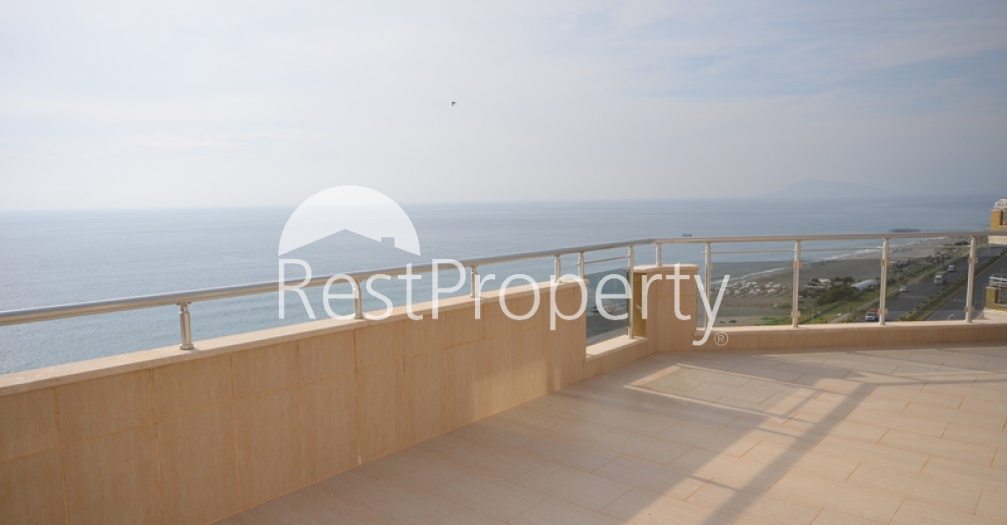Роскошная квартира-дуплекс с видом на море в Махмутларе - Фото 9