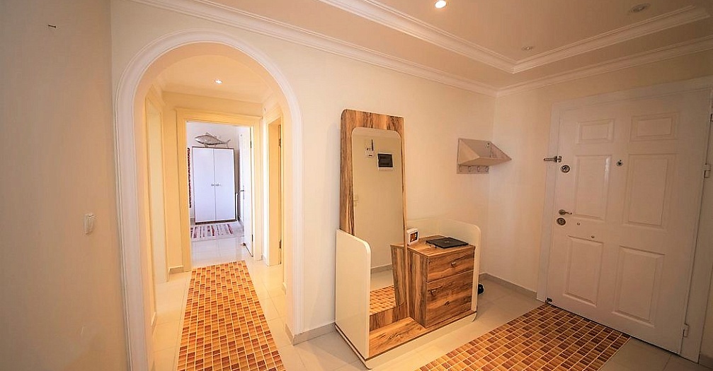 Меблированная квартира с двумя спальнями в Махмутларе - Фото 14