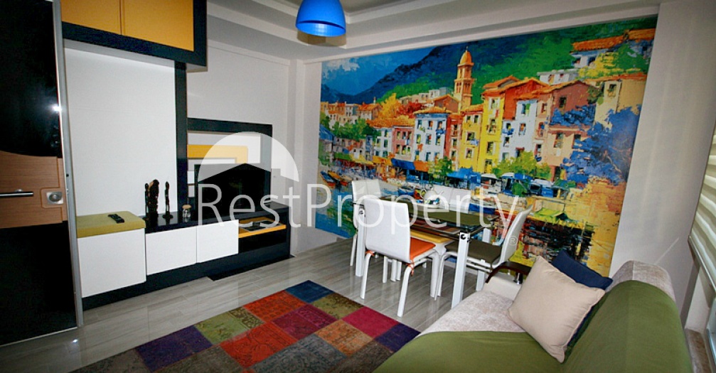Квартиры 1+1 с мебелью 150 метров до моря и пляжей Коньяалты, Анталья - Фото 10