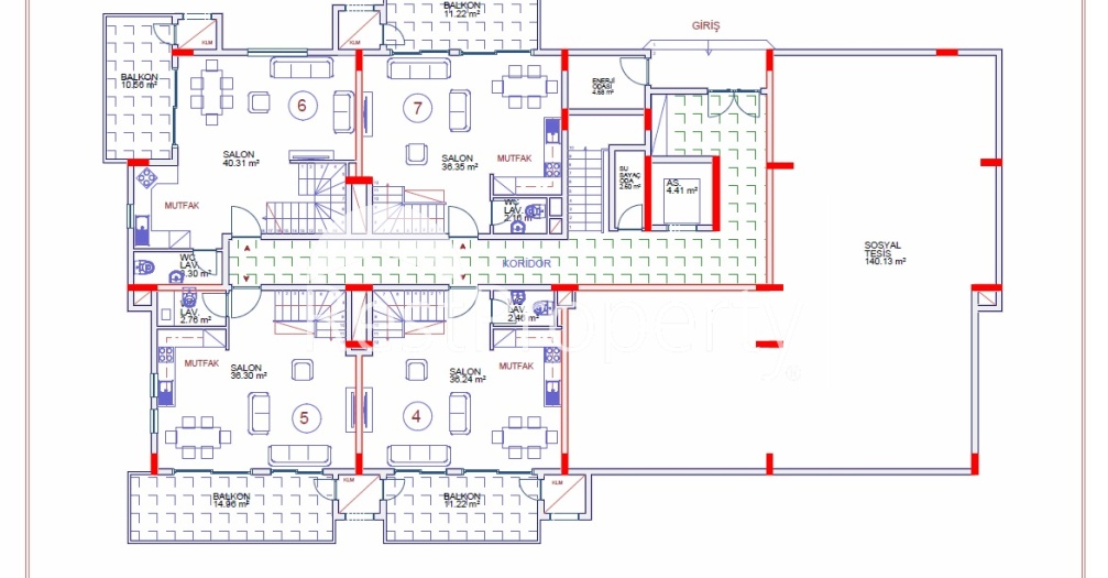 Шикарные квартиры 1+1 и 2+1 в новом комплексе в Каргыджаке - Фото 19