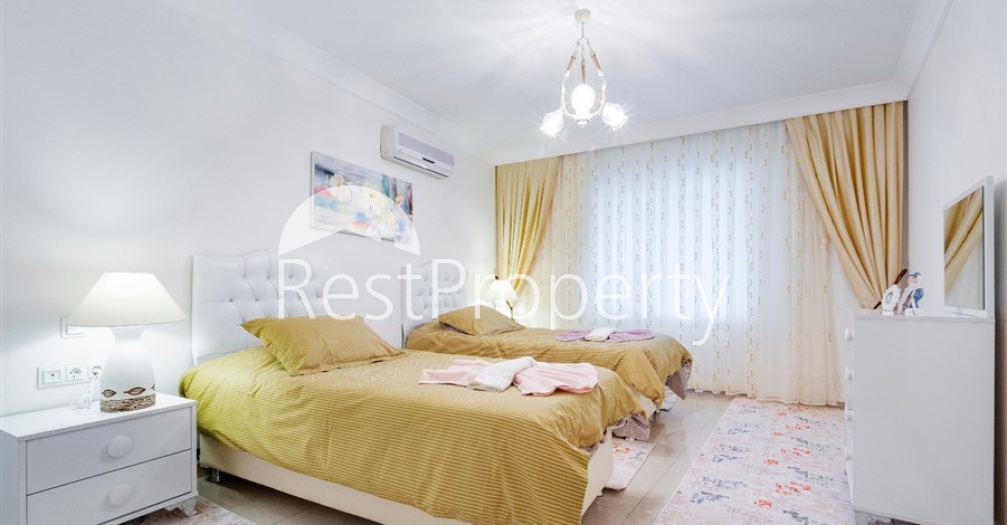 Меблированная квартира с двумя спальнями в Махмутларе - Фото 21