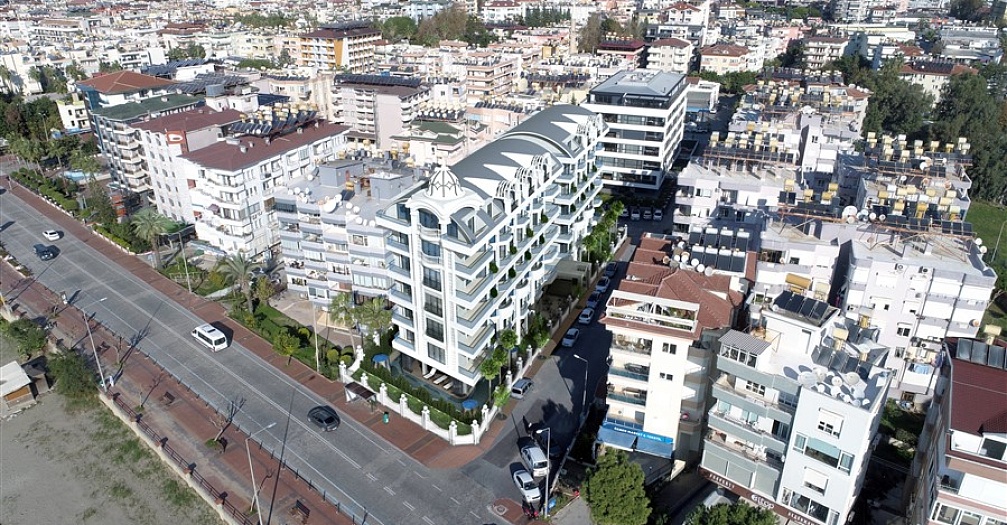 Двухкомнатная квартира в центре Алании с панорамным видом на море - Фото 5