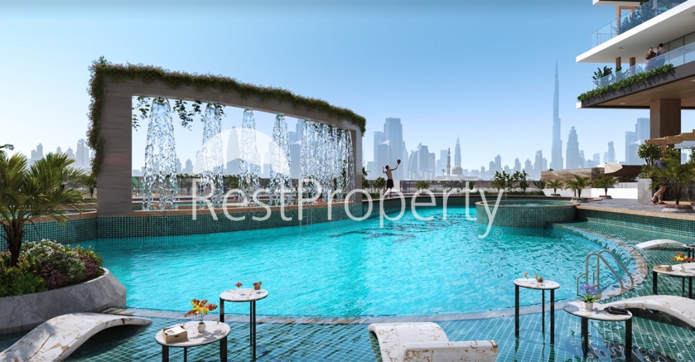 Инвестиционные квартиры с бассейном в Дубае, Арджан - Фото 12