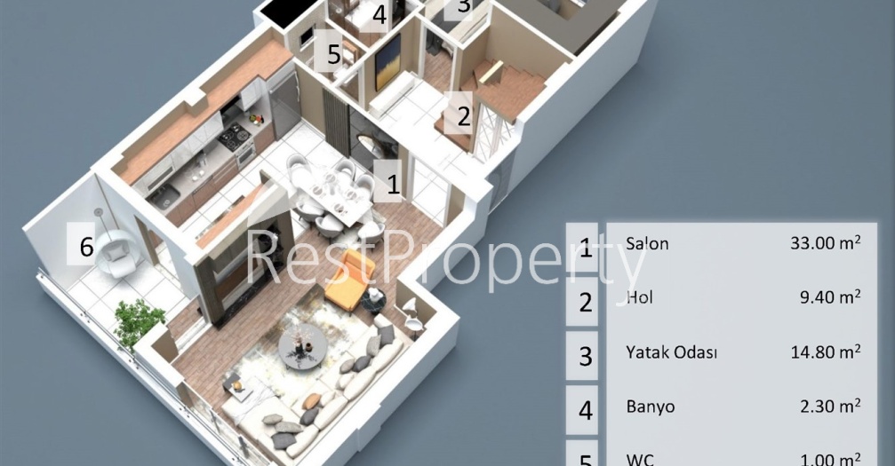 Квартиры планировки 2+1,3+1, 4+1  дуплекс в центре города Анталия   - Фото 20