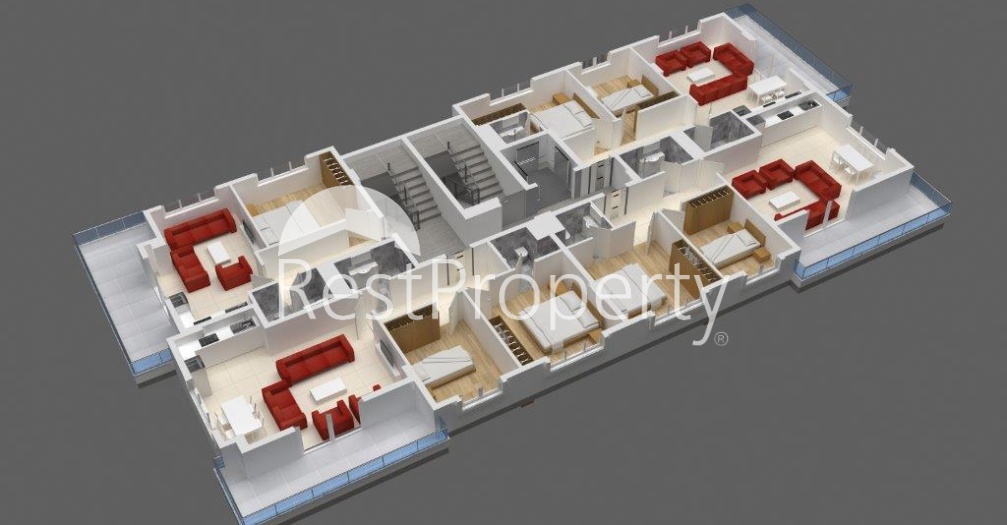 Новый готовый комплекс квартир в Махмутларе - Фото 24