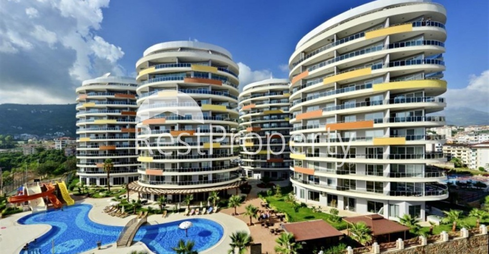 Просторные апартаменты 1+1 в районе Джикджилли с видом на Средиземное море