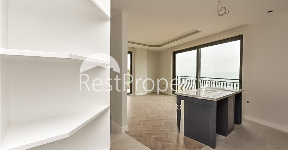 Двухкомнатная квартира в центре Алании с панорамным видом на море - Фото 9
