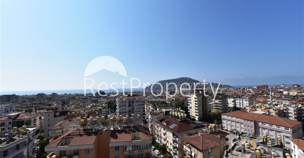 Просторная квартира 3+1 в центре Аланьи с видом на Средиземное море - Фото 22